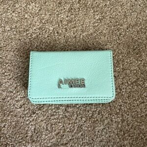 AIMEE KESTENBERG brand, teal wallet with 2 pockets